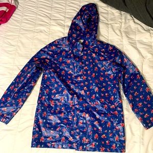 Kids rain floral rain jacket
